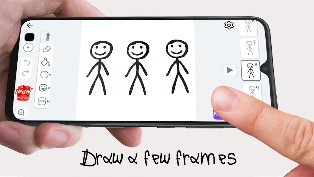 Stickman: draw animation maker Mod  Screenshot 2