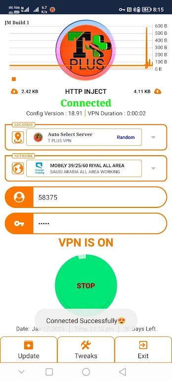 T PLUS VPN  Screenshot 4