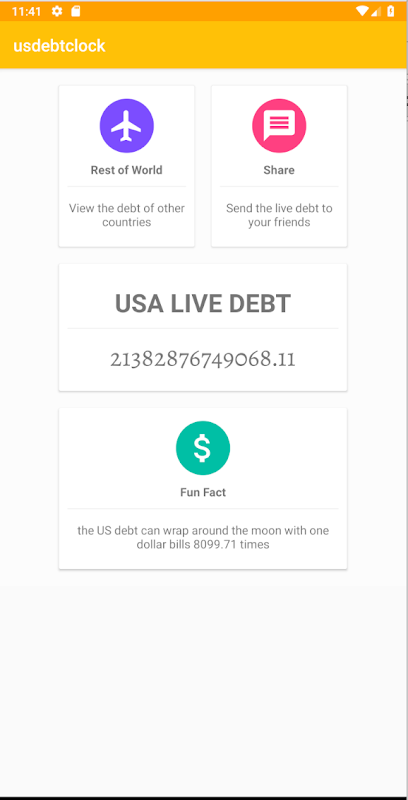 USA Debt Clock 2  Screenshot 3