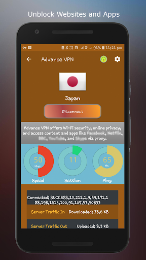 Advance VPN: Fast VPN App  Screenshot 2