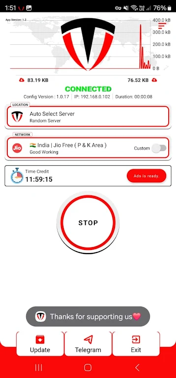 Toma VPN - Secure VPN Proxy  Screenshot 1