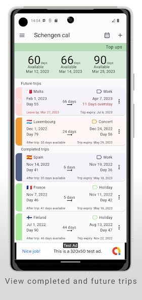 Schengen Calculator Mod  Screenshot 1