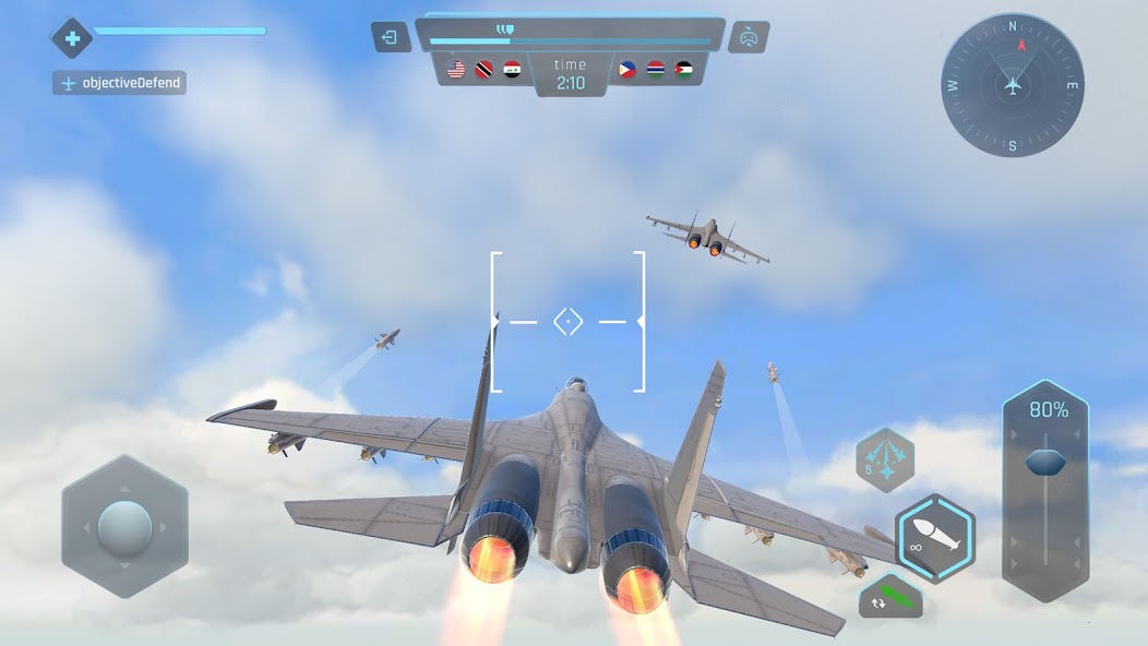 Sky Warriors: Airplane Games Mod  Screenshot 3