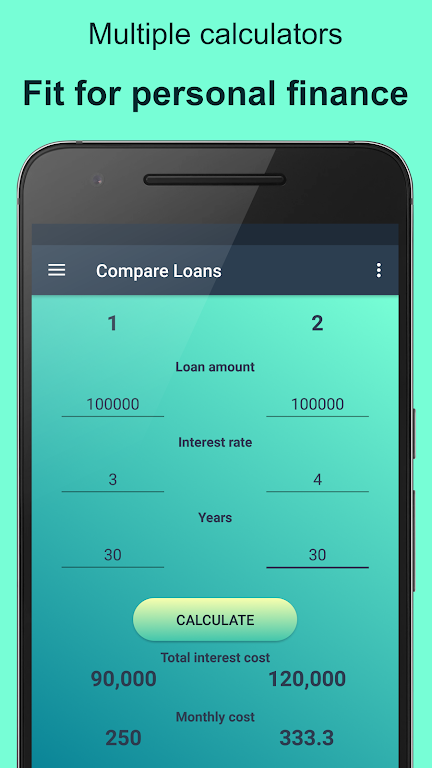 Interest calculator - Compound  Screenshot 1