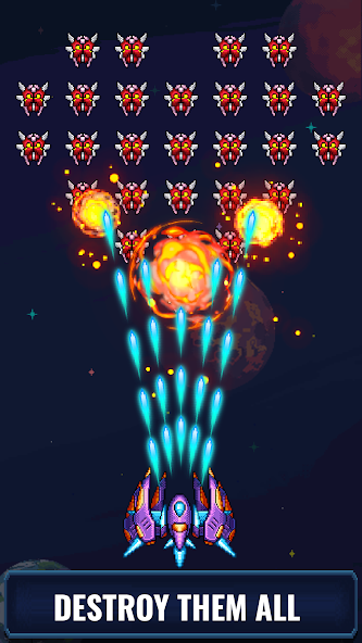 Galaxia Invader: Alien Shooter Mod  Screenshot 1