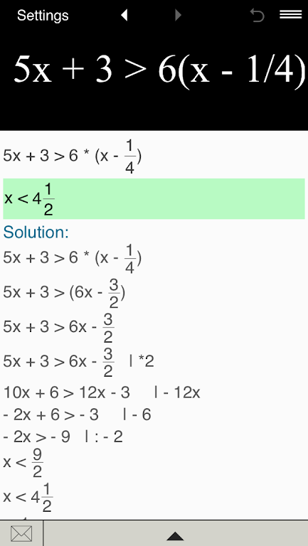 Inequality Calculator  Screenshot 2