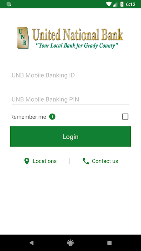 United National Bank Mobile  Screenshot 1