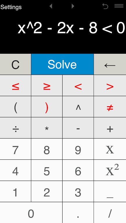 Inequality Calculator  Screenshot 4