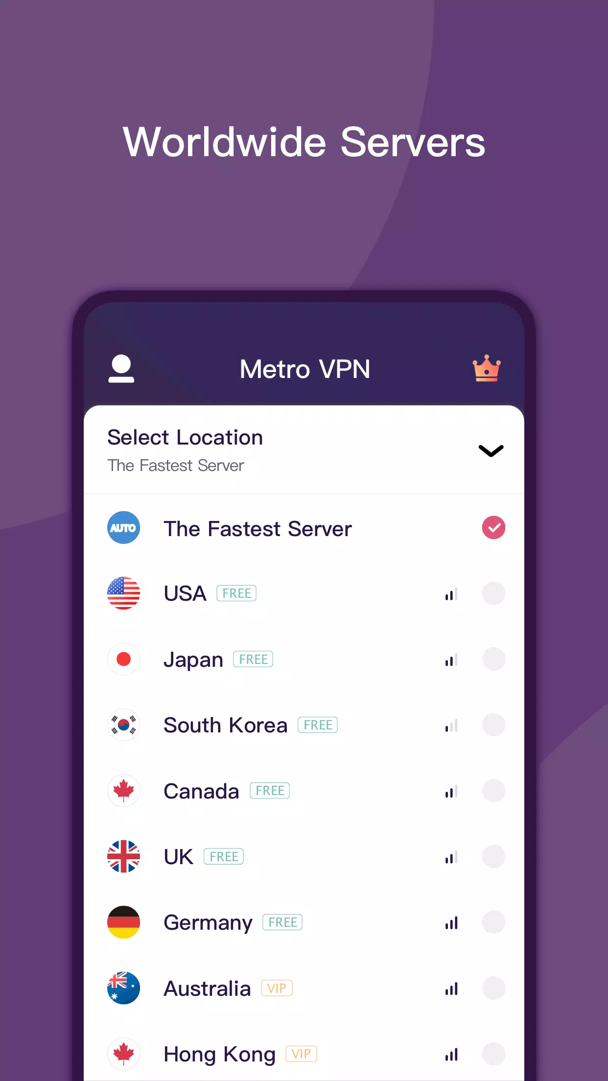 Metro VPN - wifi VPN Master  Screenshot 2