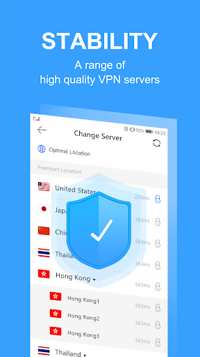 Free VPN Proxy - Secure Tunnel, Super VPN Shield  Screenshot 3