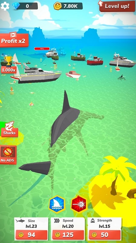 Idle Shark World  Screenshot 1