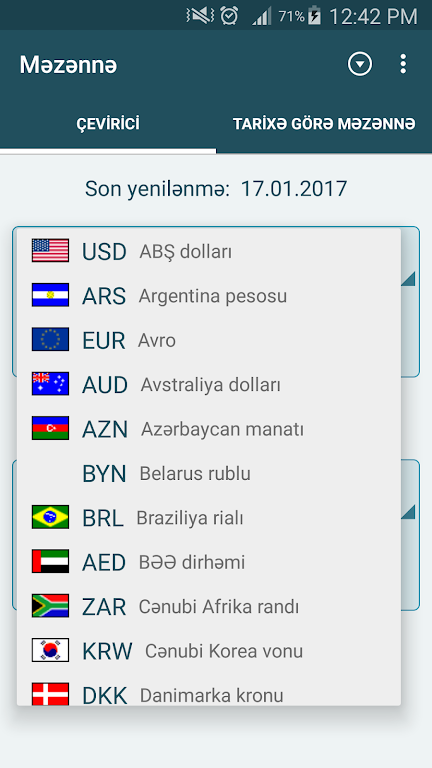 Məzənnə - Azərbaycan bankları  Screenshot 4