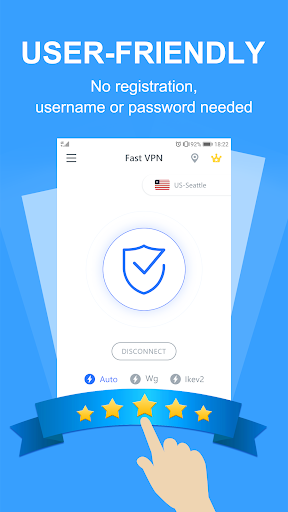 Free VPN Proxy - Secure Tunnel, Super VPN Shield  Screenshot 1