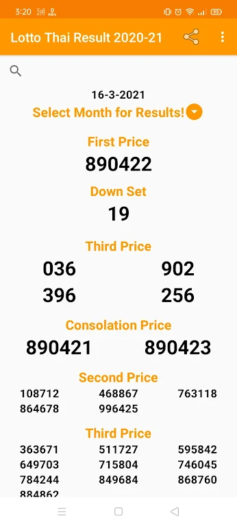 Thailand Lottery Result Today (Lotto Thai)  Screenshot 3