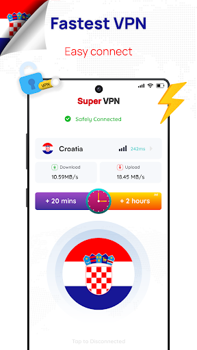 Croatia VPN: Get Croatia IP  Screenshot 1