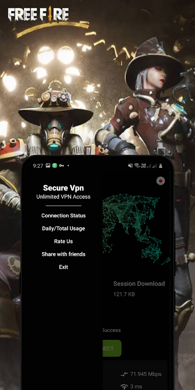 FreeFireVPN - Free SERVER CHANGER  Screenshot 3