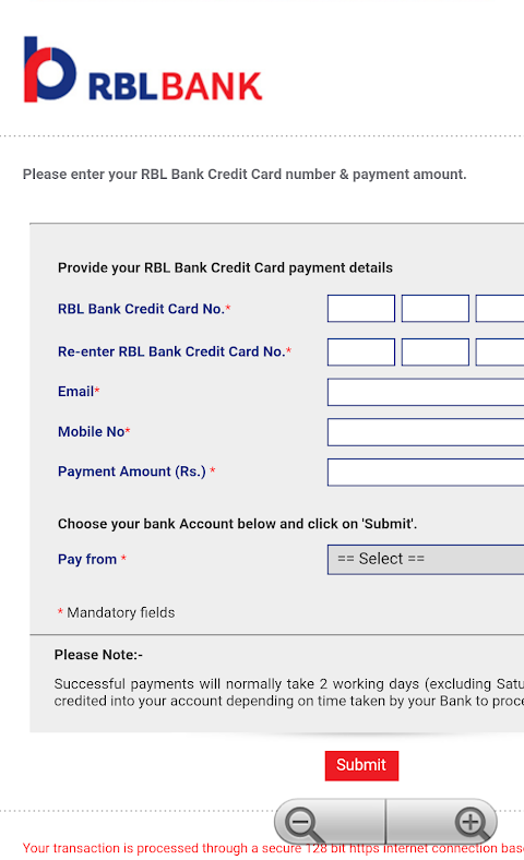 Credit Card bill Pay  Screenshot 2