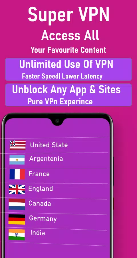 Super VPN Hotspot Proxy Shield  Screenshot 2