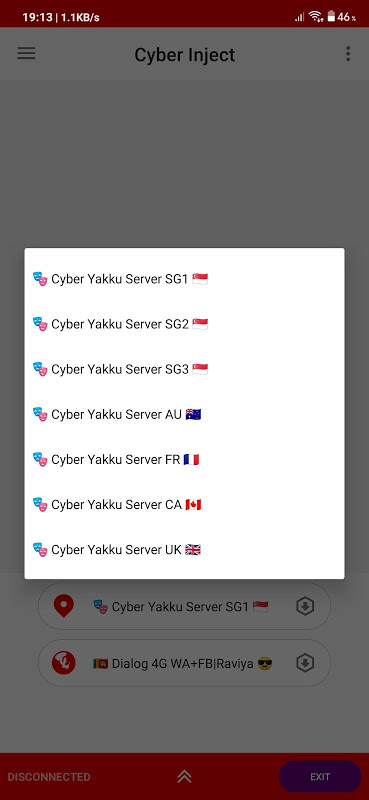 Cyber Inject Lite - Free SSH/SSL/HTTP Tunnel VPN  Screenshot 3