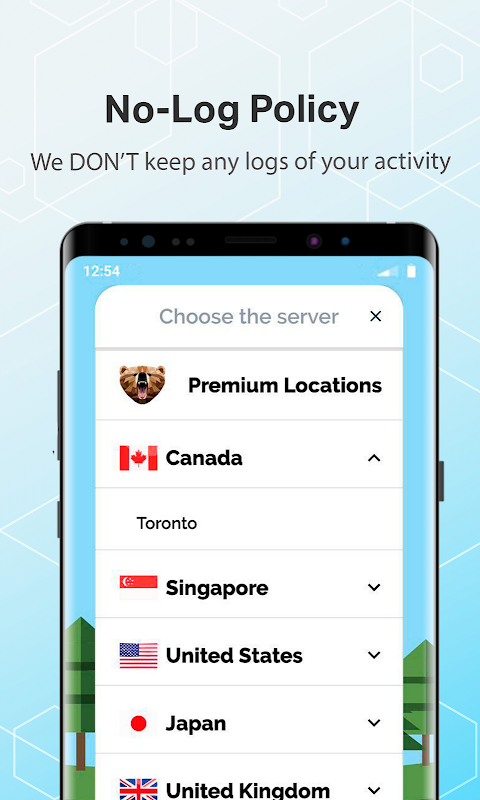 Grizzly VPN - Unlimited Free VPN & WiFi Security  Screenshot 2