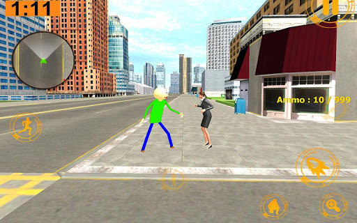 Baldi Stickman Superhero Gangster Crime City Vegas  Screenshot 2