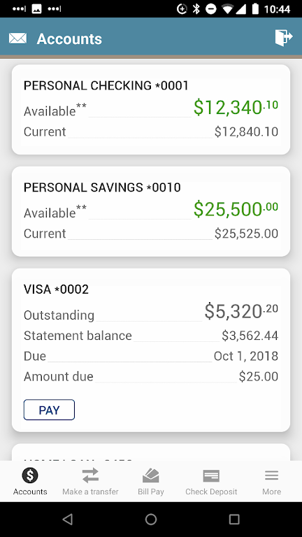 Kirtland CU Mobile Banking  Screenshot 1