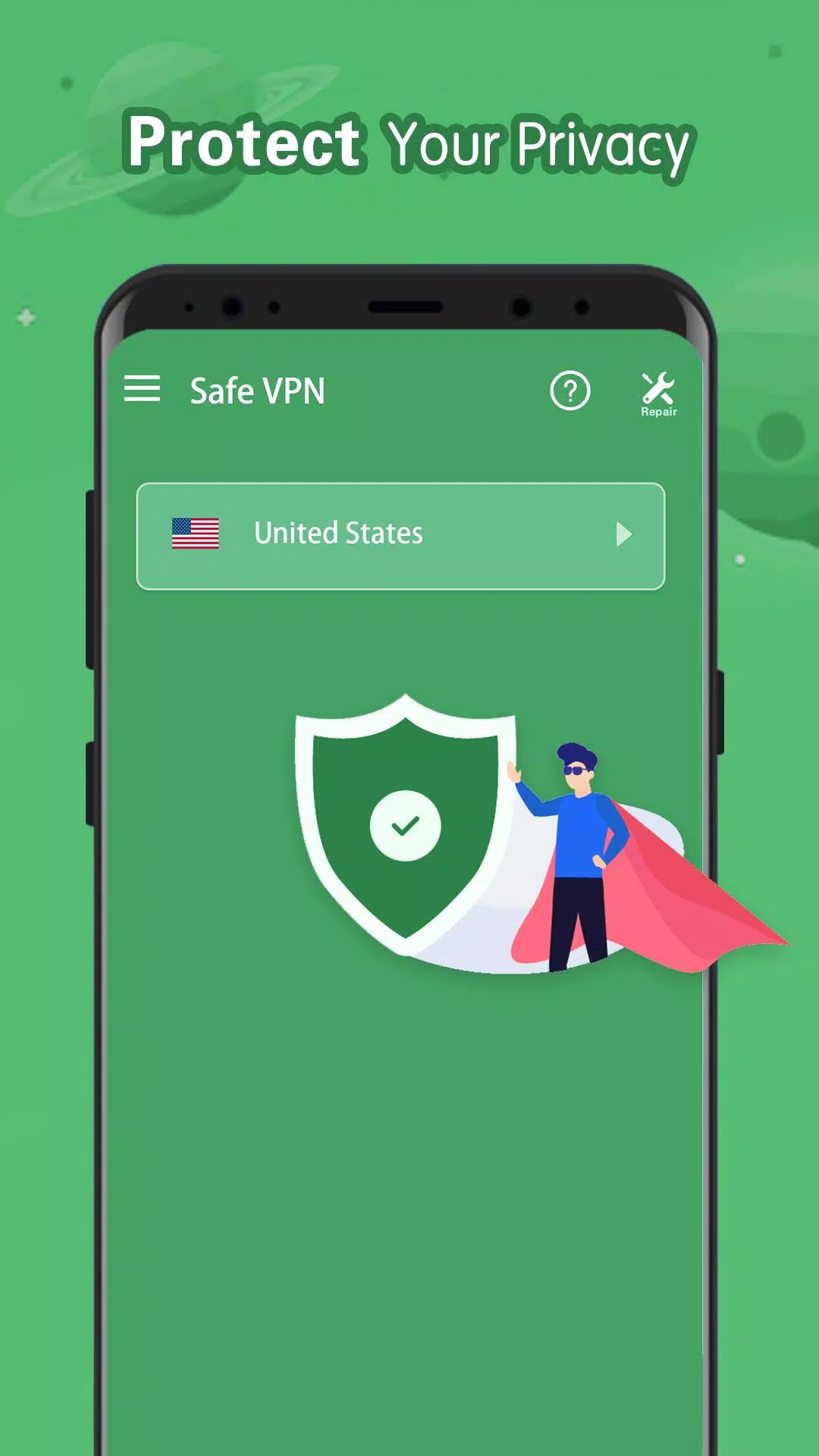 Safe VPN - Free Unlimited Fast Proxy VPN  Screenshot 1