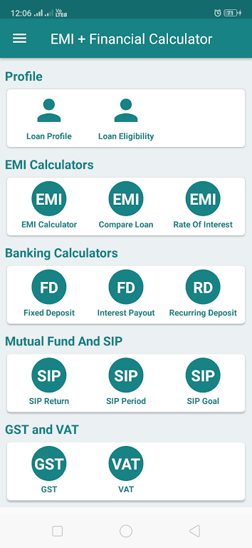 EMI Calculator for Bank loan,  Screenshot 1