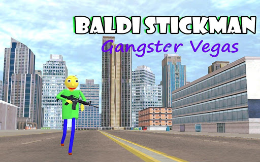 Baldi Stickman Superhero Gangster Crime City Vegas  Screenshot 1