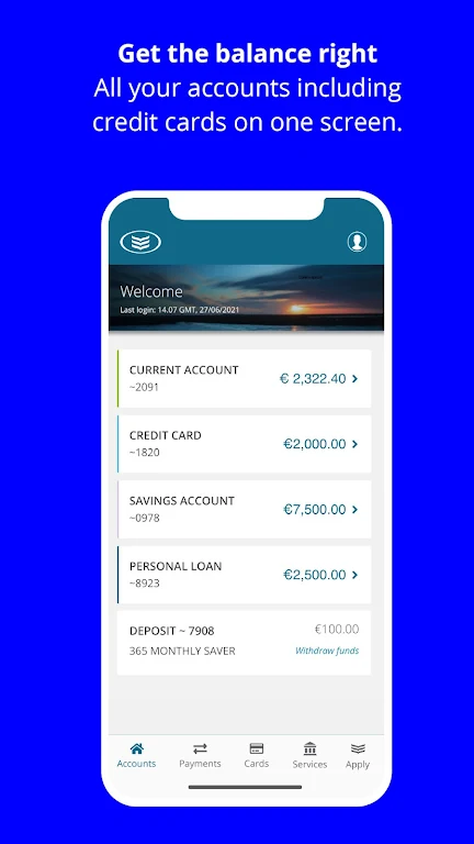 Bank of Ireland Mobile Banking  Screenshot 1