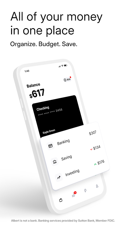 Albert: Budgeting and Banking  Screenshot 1