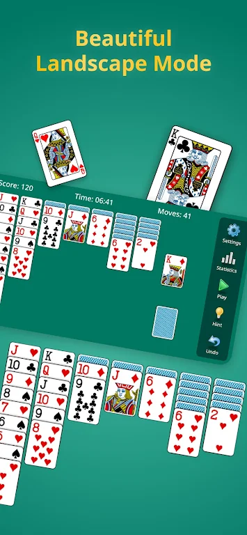 Solitaire Klondike classic.  Screenshot 2