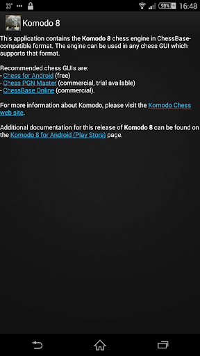 Komodo 8 Chess Engine  Screenshot 1