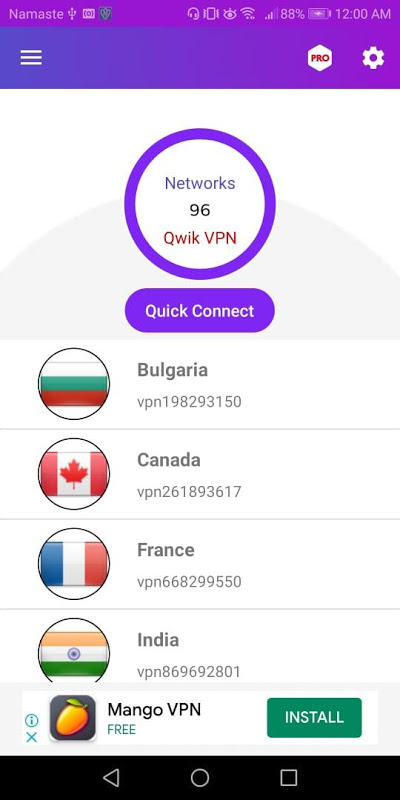 Qwik VPN Pro  Screenshot 3