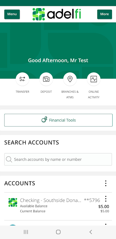 AdelFi Mobile Banking  Screenshot 2