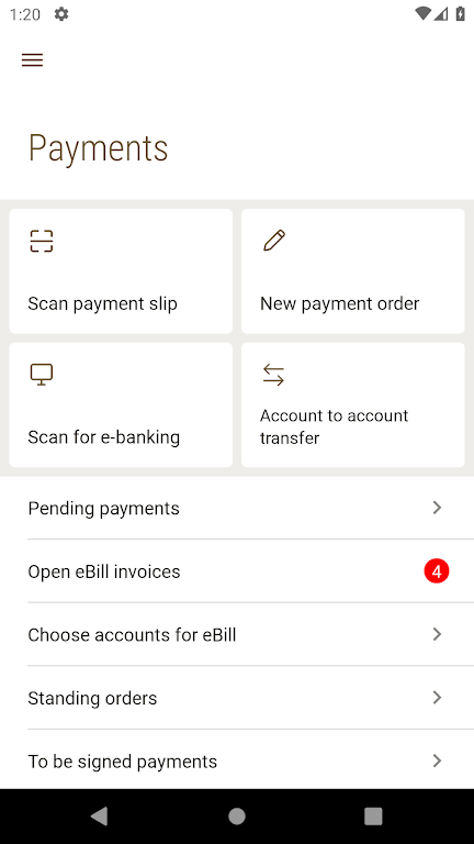 Mobile Banking Bank Zimmerberg  Screenshot 3