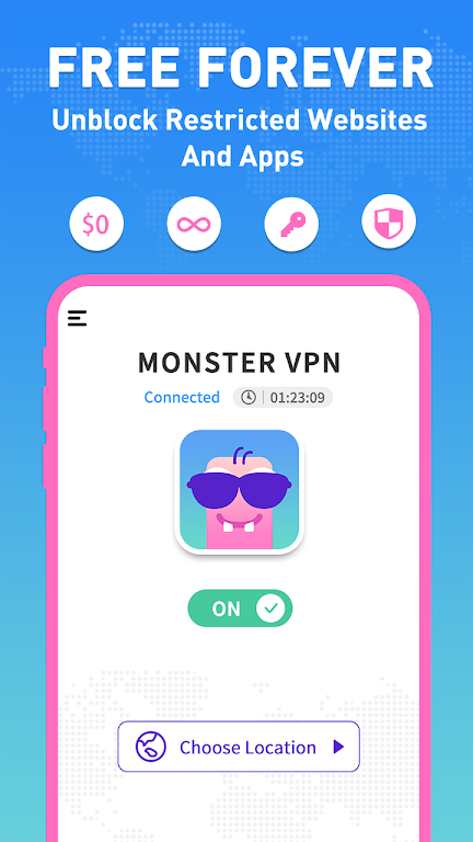 Monster VPN-Fast, Secure, Free  Screenshot 3