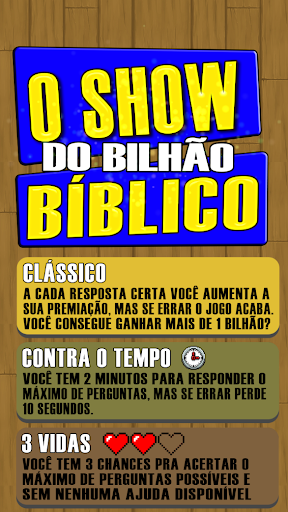 O Show do bilhão Bíblico 2020 Perguntas da Bíblia  Screenshot 4