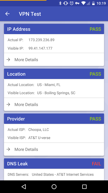 VPN Test  Screenshot 3