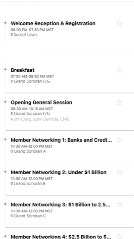 Lenders One Conference App  Screenshot 3