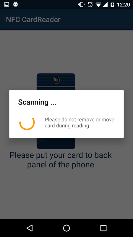 CreditCard NFC Reader  Screenshot 2