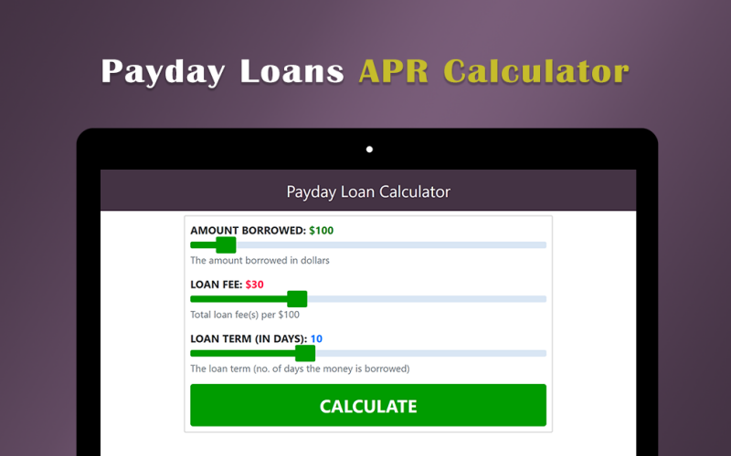 Payday Loan APR Calculator  Screenshot 4