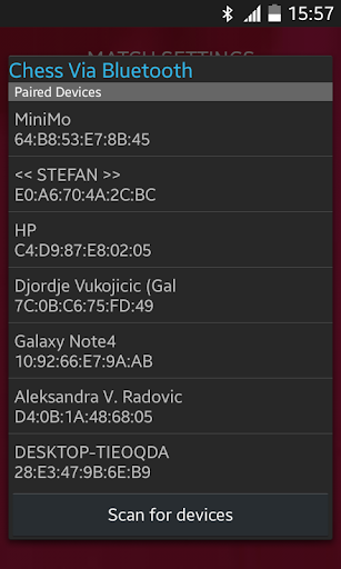 Chess Via Bluetooth  Screenshot 2