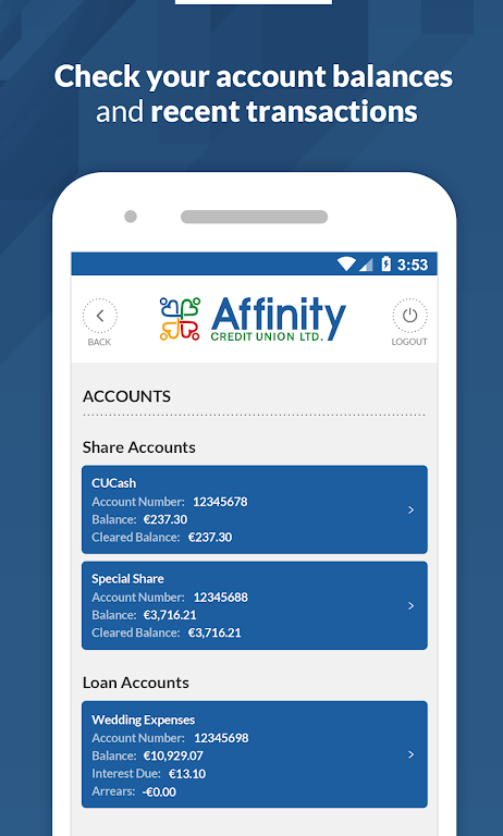 Affinity Credit Union  Screenshot 2