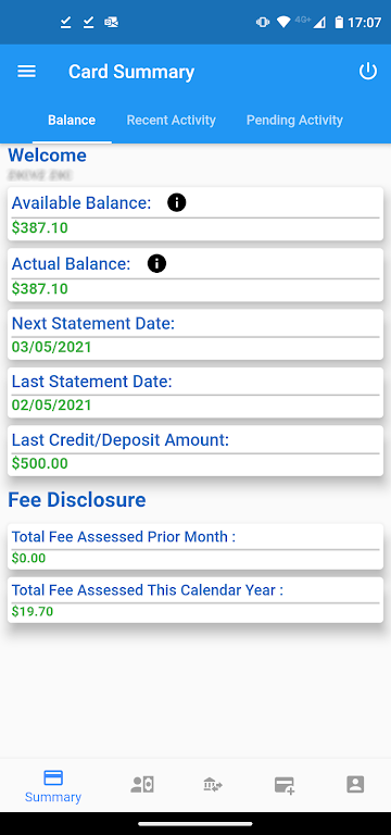 ConvenientCards Mobile Banking  Screenshot 1