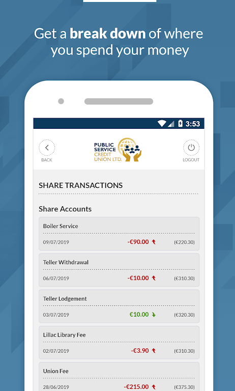 Public Service Credit Union  Screenshot 3