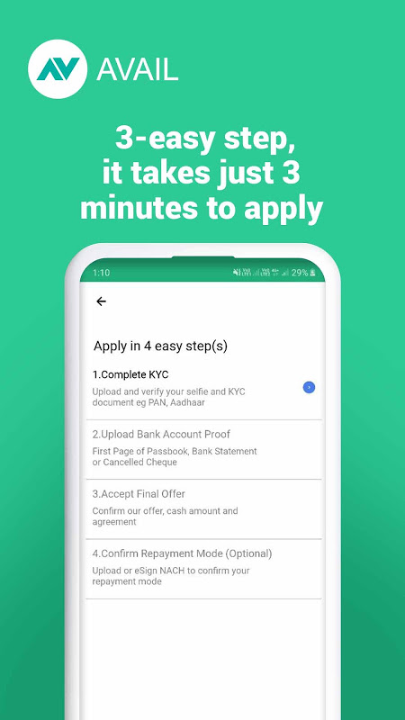 Avail Finance - Instant Personal Loan App  Screenshot 4