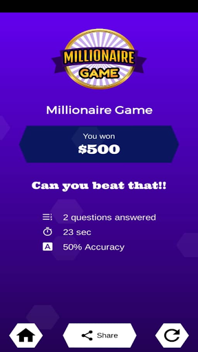 Millionaire Game - Trivia Quiz  Screenshot 1