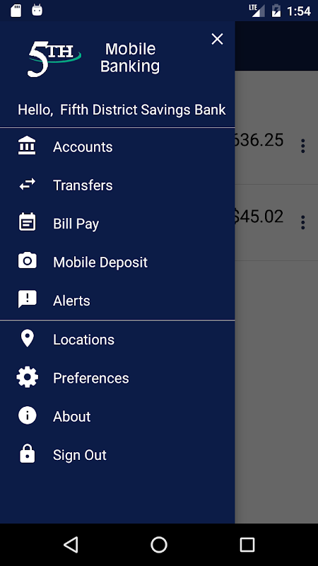 Fifth District Mobile Banking  Screenshot 2