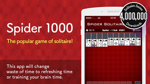 Spider 1000 - Solitaire Game  Screenshot 1